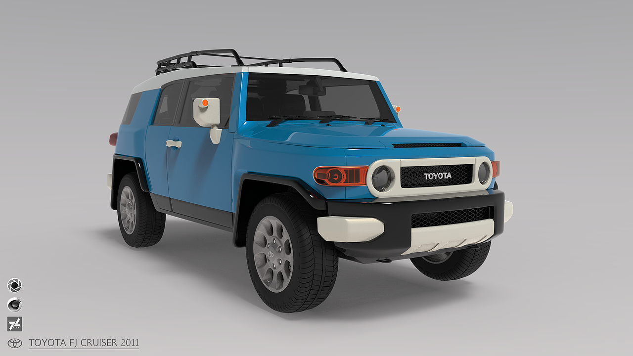 Toyota FJ Cruiser 2011渲染练习