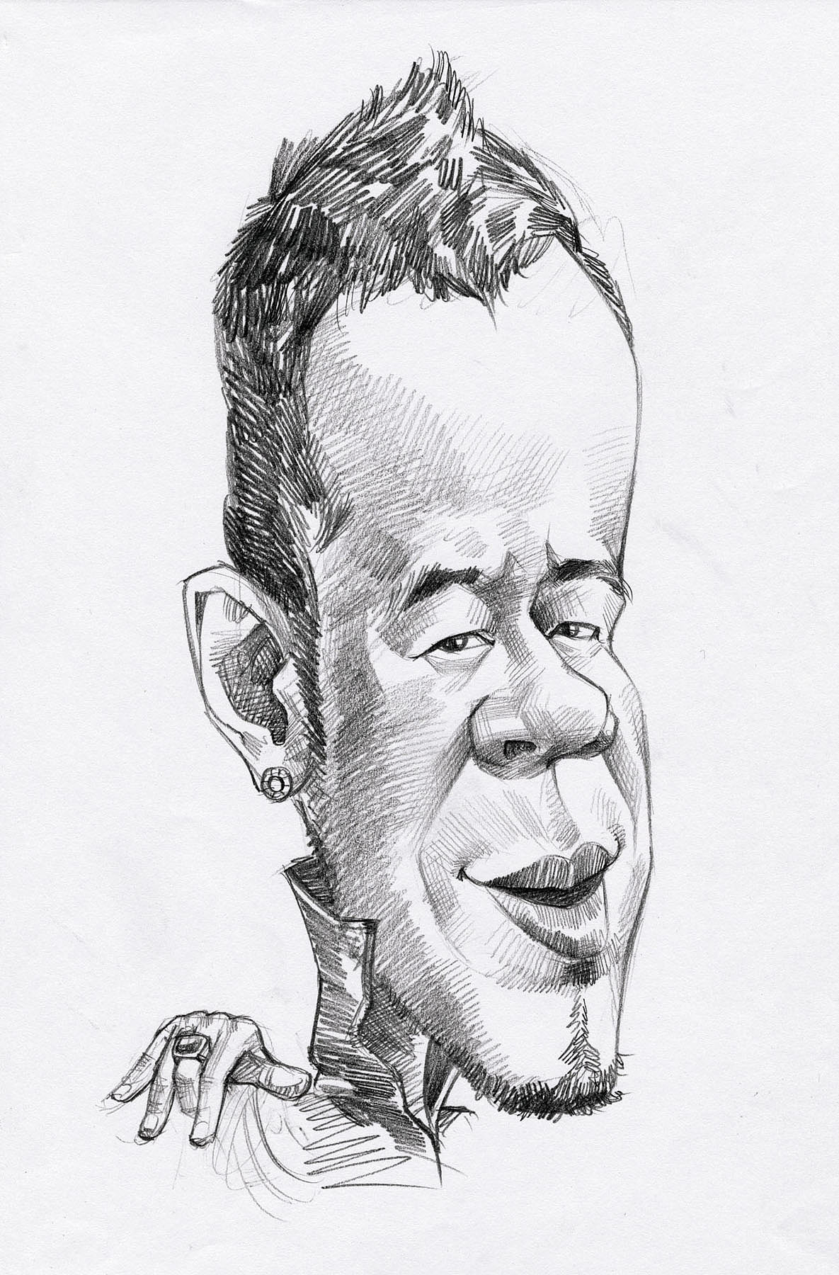 素描漫像 大叔漫画 似颜绘培训 肖像漫画培训 肖像漫画