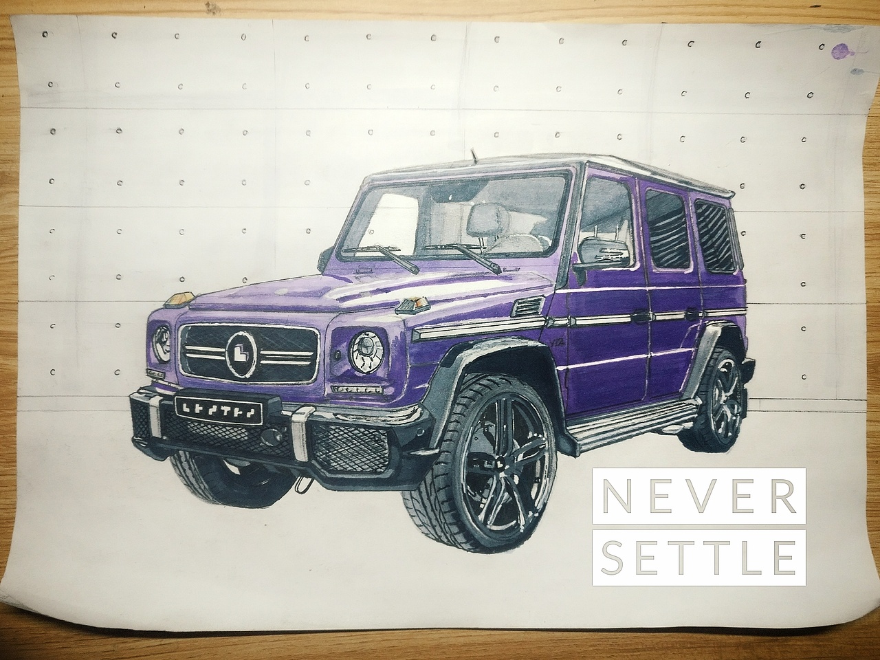 汽車手繪之 AMG G63爆改（圖ZNzI1MDAzNjg=） - 交通工具 - 站酷設(shè)計師LENTEN原創(chuàng)素材 - 站酷ZCOOL