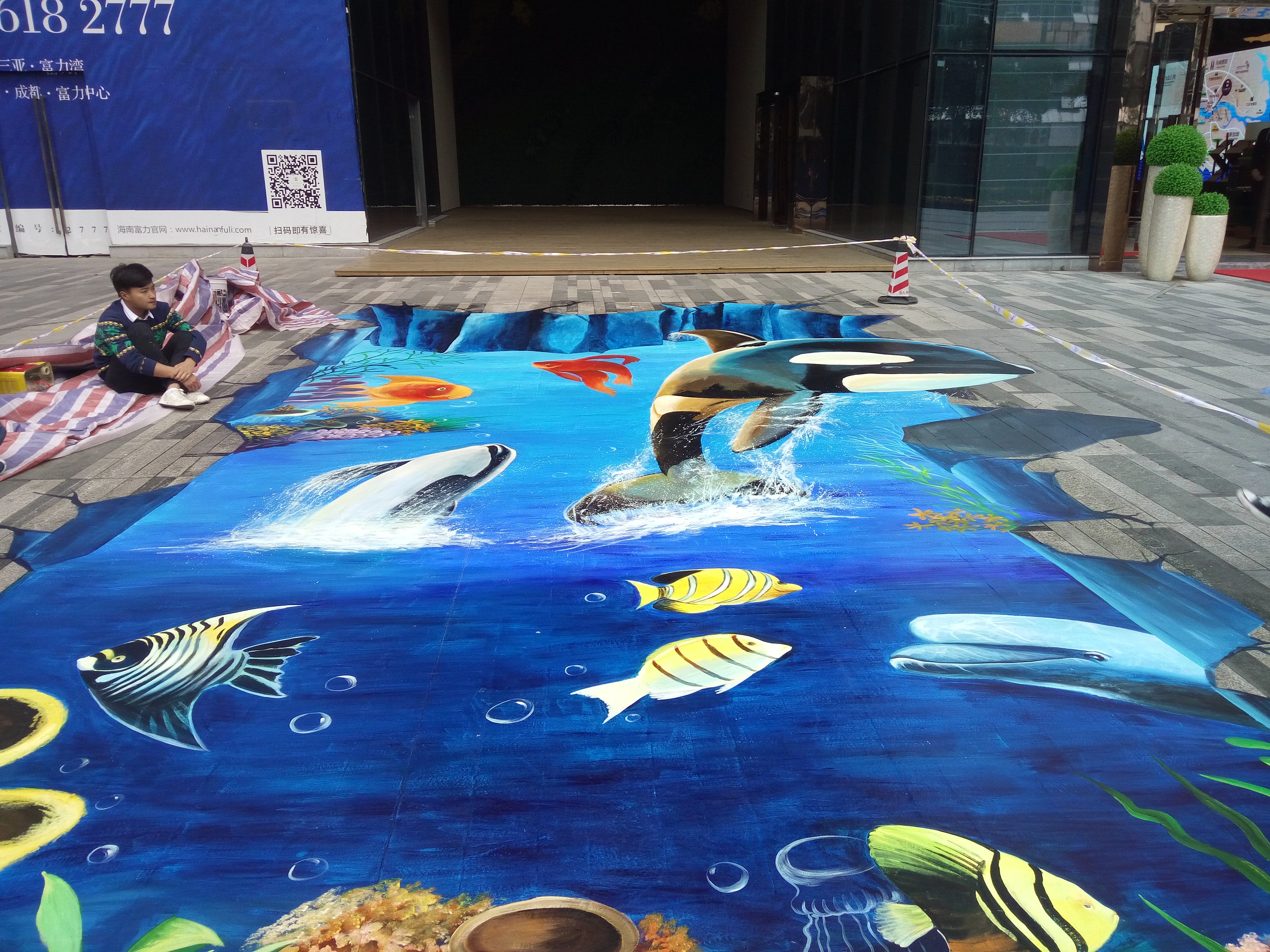 3d墙绘,3d立体画,3d墙画,成都墙绘,成都壁画