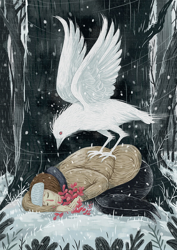 鸟人故事绘本（图ZNDM1NTA0MjA=） - 商业插画 - 站酷设计师插画师傅逗原创素材 - 站酷ZCOOL