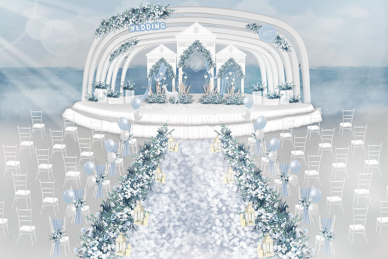 户外婚礼效果（图ZMjEwMDIzMzM2） - 其他空间 - 站酷设计师分厘卡感原创素材 - 站酷ZCOOL