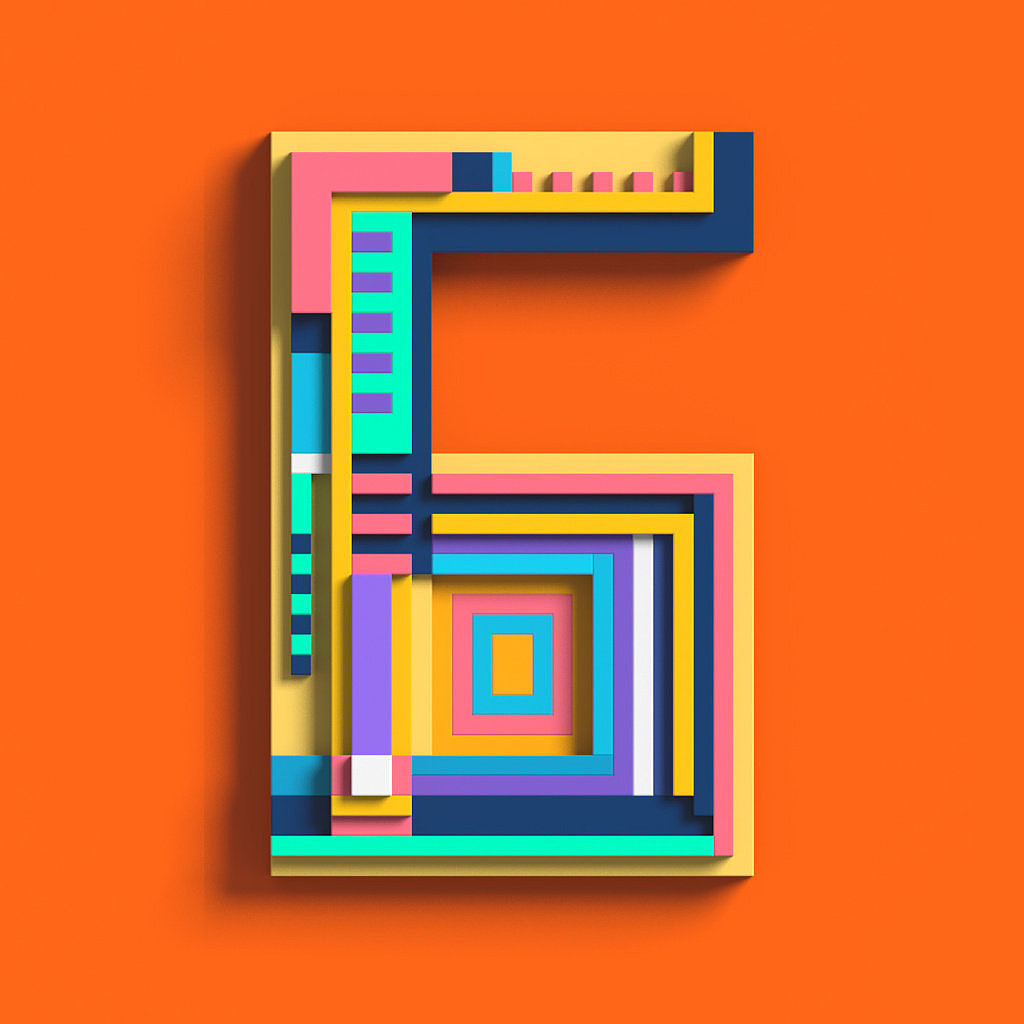 3d像素风像素数字设计欣赏!