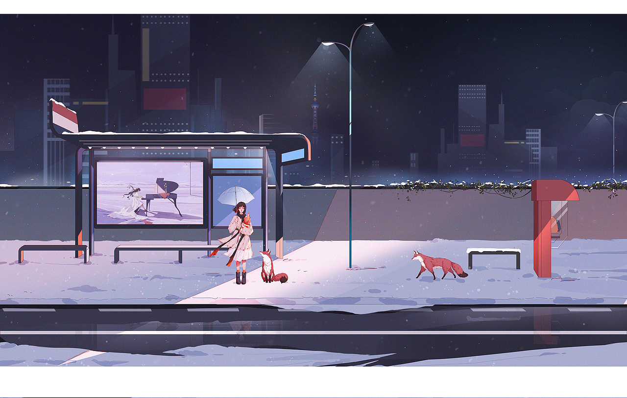 24节气-大雪（图ZMjgxMjUwMTYw） - 商业插画 - 站酷设计师爱画画的扁扁原创素材 - 站酷ZCOOL