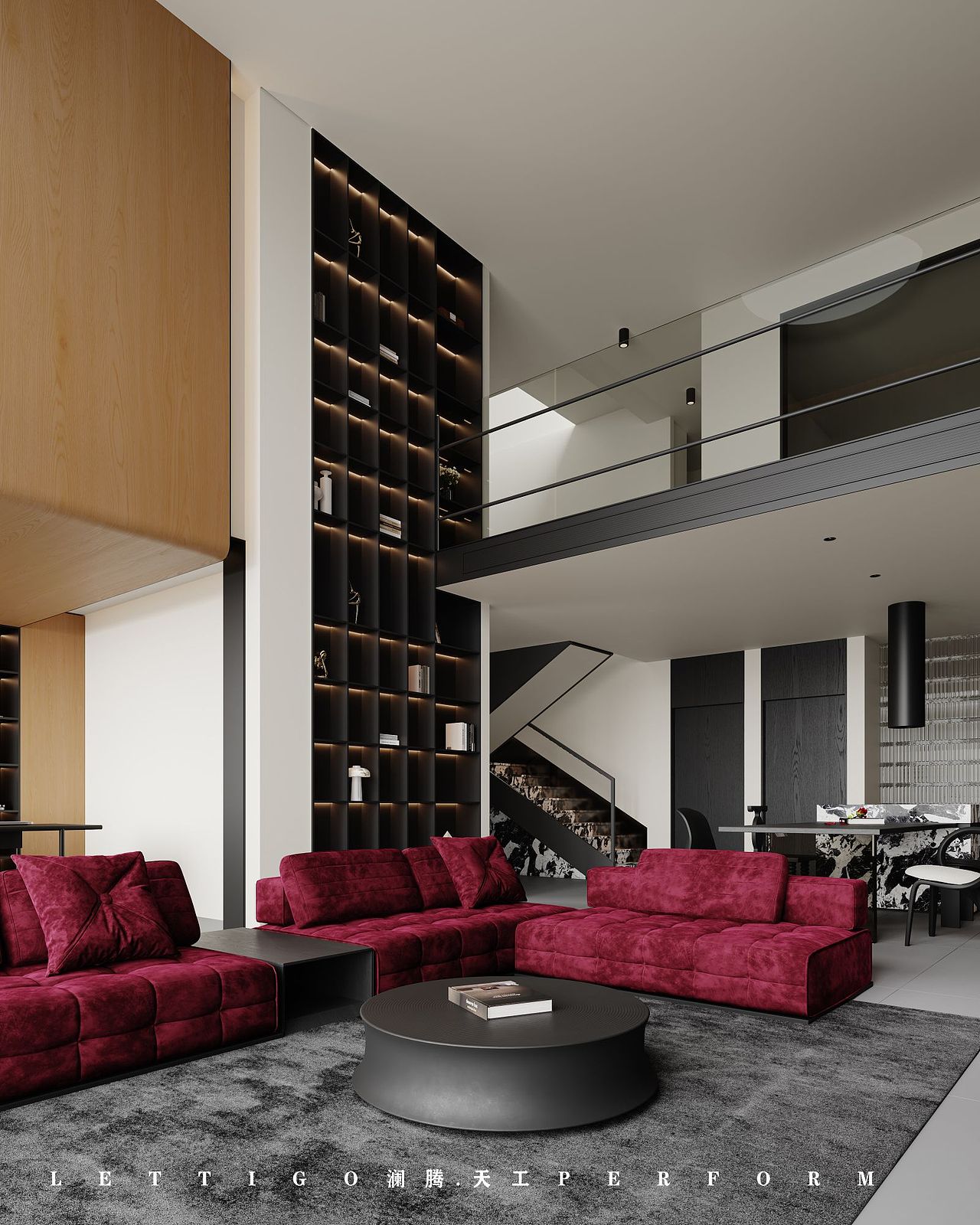 简约中透着奢华与时尚,内外通透的现代别墅大宅