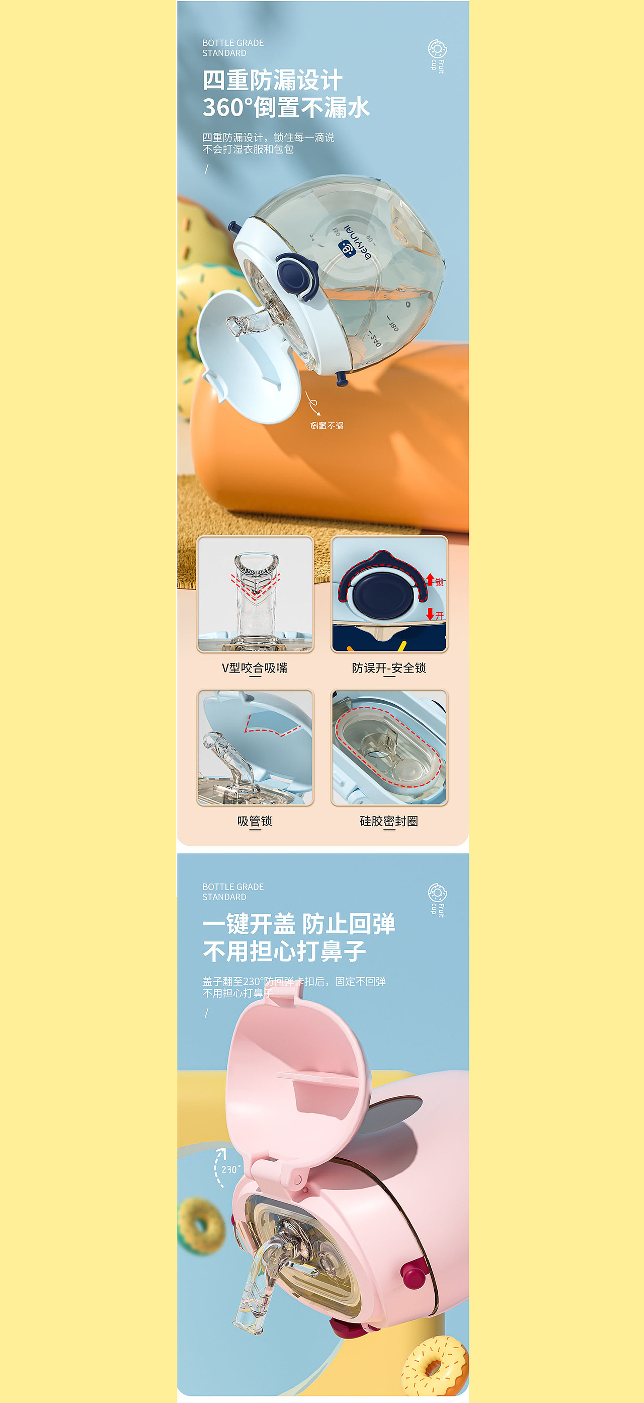 甜甜圈水杯详情（图ZMjYyNTUwNjc2） - 电商 - 站酷设计师一岸设计原创素材 - 站酷ZCOOL