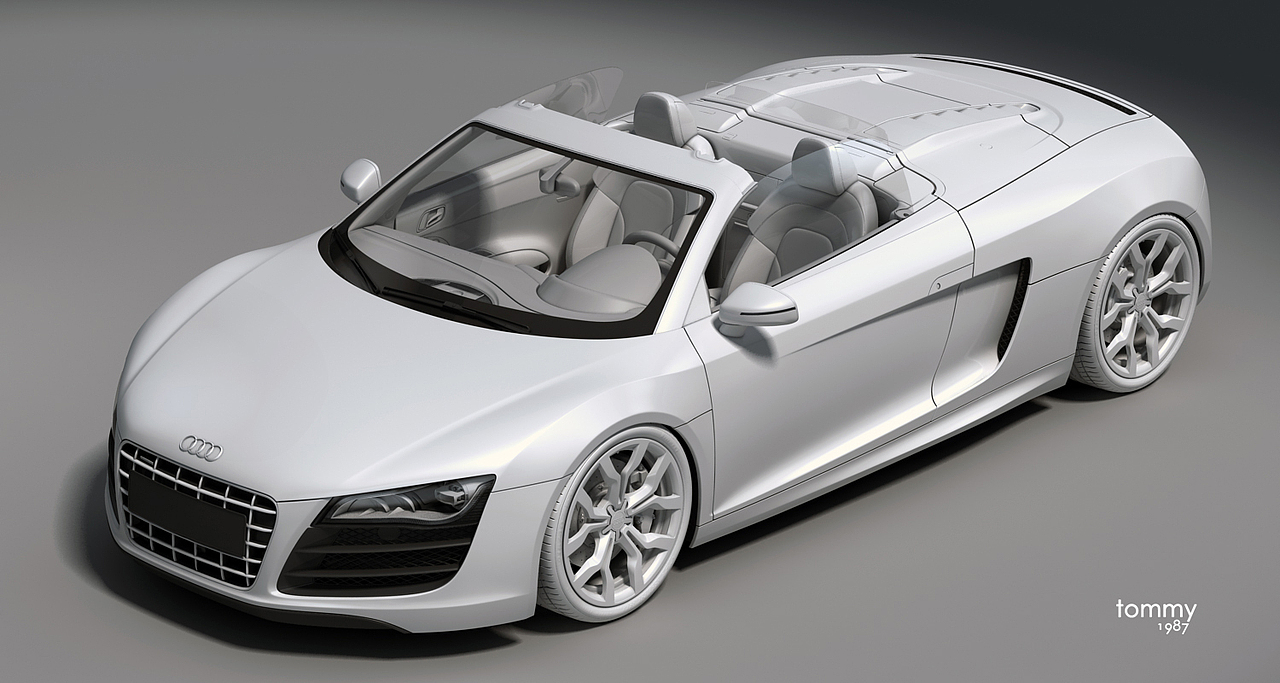 Audi-R8 V10 5.2 FSI quattro Audi R8 Spyder 5.2&n(图ZNjQwODcwMA==) - 机械/交通 - 站酷设计师Tommy_林冲原创素材 - 站酷ZCOOL