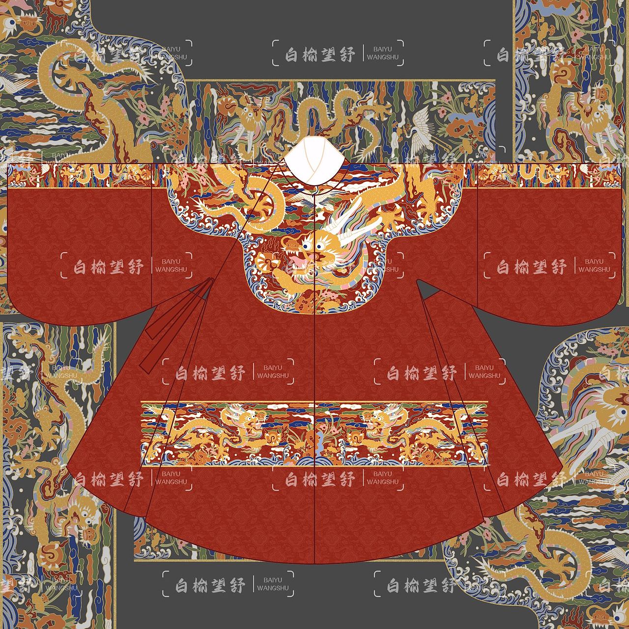 【汉服稿待出】明制套装（图ZMzQ4MDAzMDY0） - 传统/民族服饰 - 站酷设计师白榆望舒原创素材 - 站酷ZCOOL