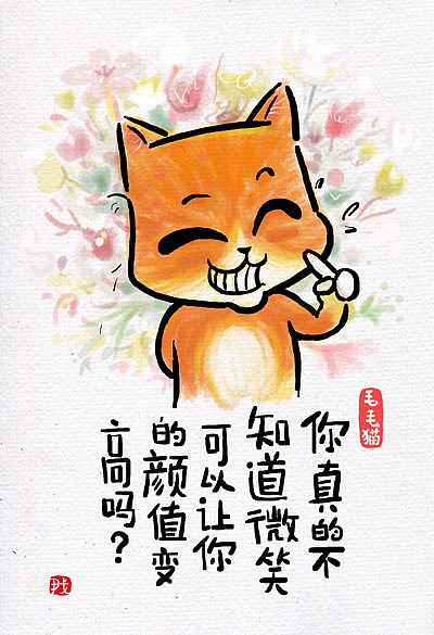 2015年最具正能量的毛毛猫漫画！（图ZMzUzNDYyMjg=） - 单幅漫画 - 站酷设计师毛毛猫漫画原创素材 - 站酷ZCOOL