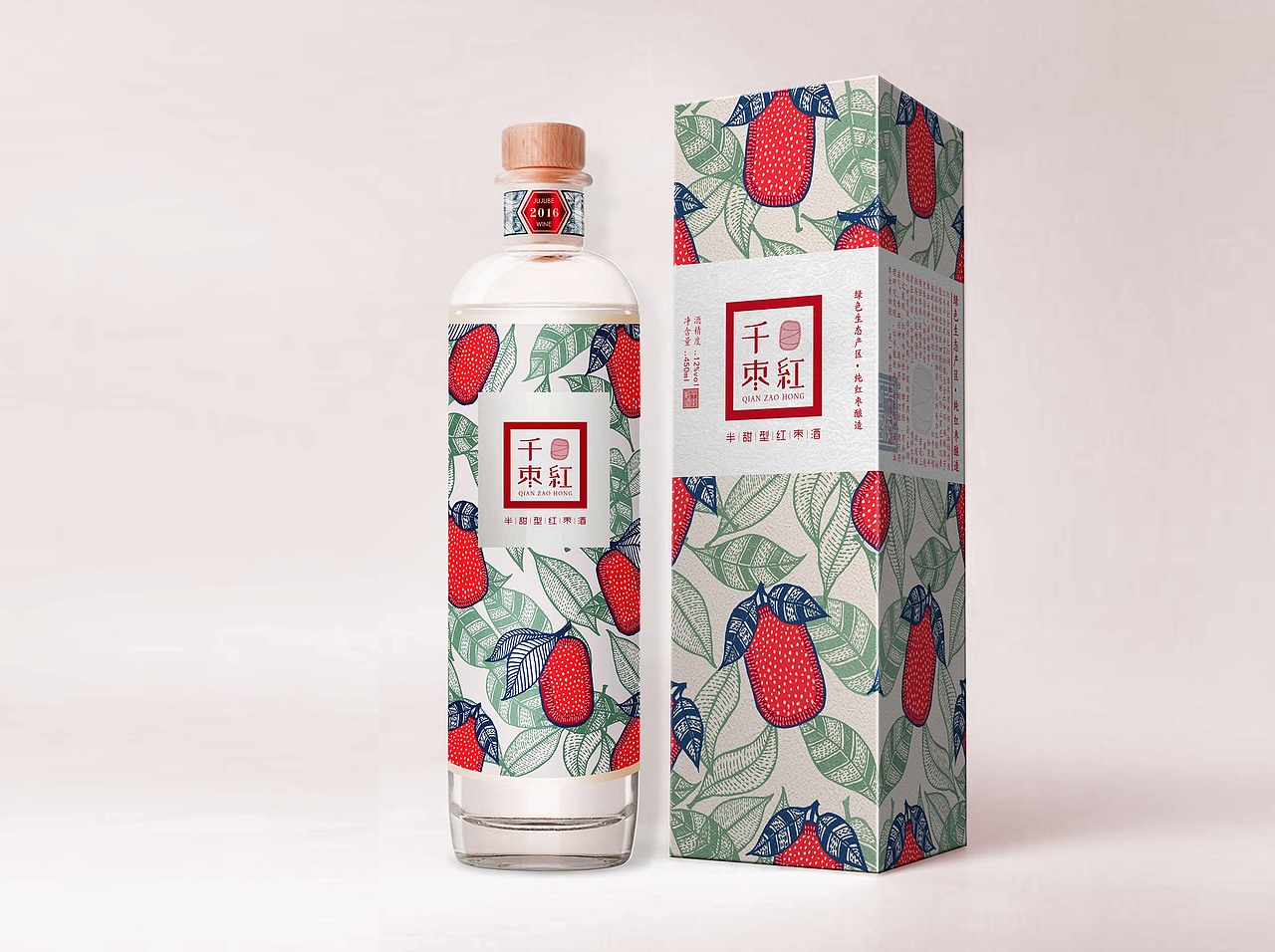 红枣酒包装设计