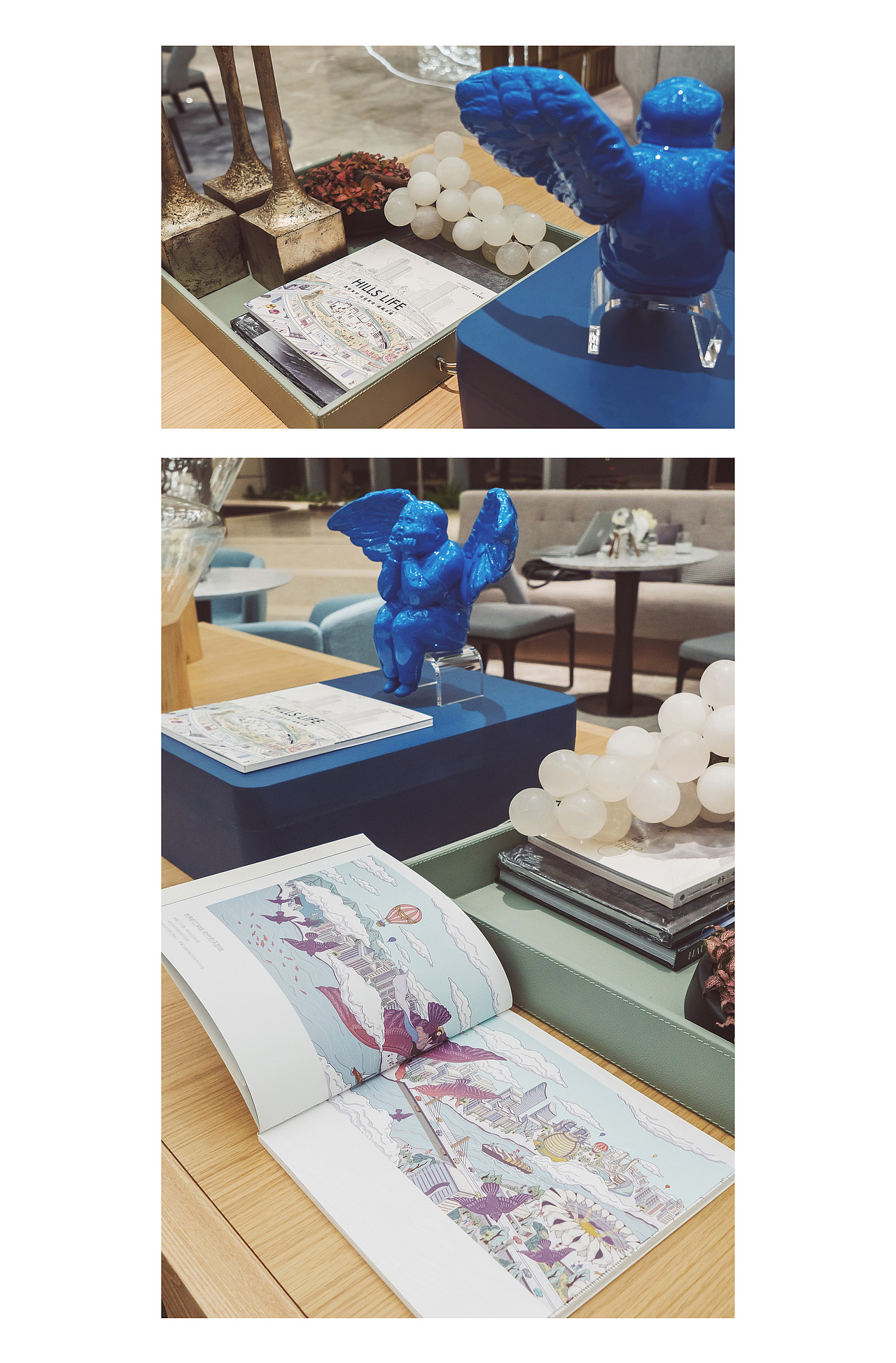 Hillslife美学馆杭州信达中心壹号院TOD插画手绘本（图ZOTczNjY1OTY=） - 商业插画 - 站酷设计师moocheano原创素材 - 站酷ZCOOL