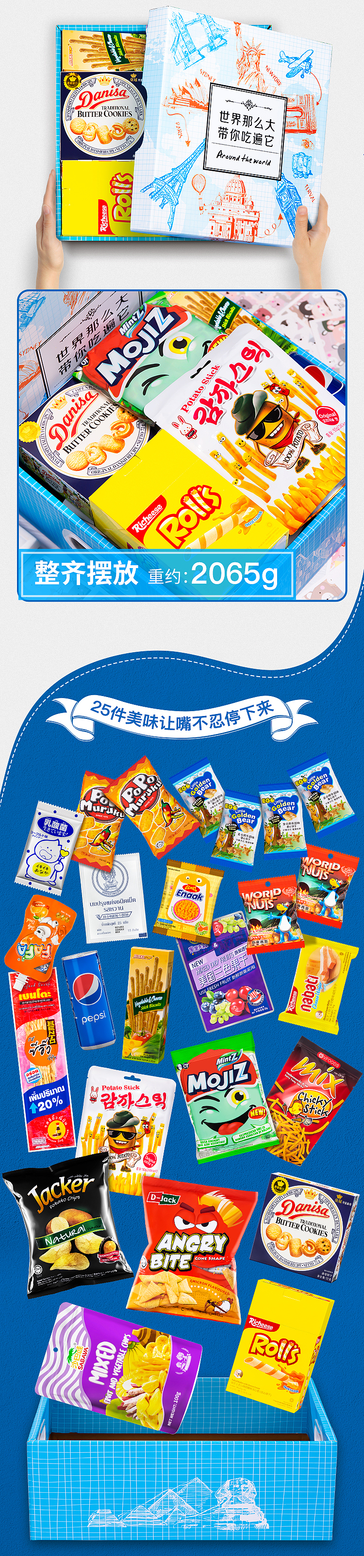 进口零食礼盒详情页