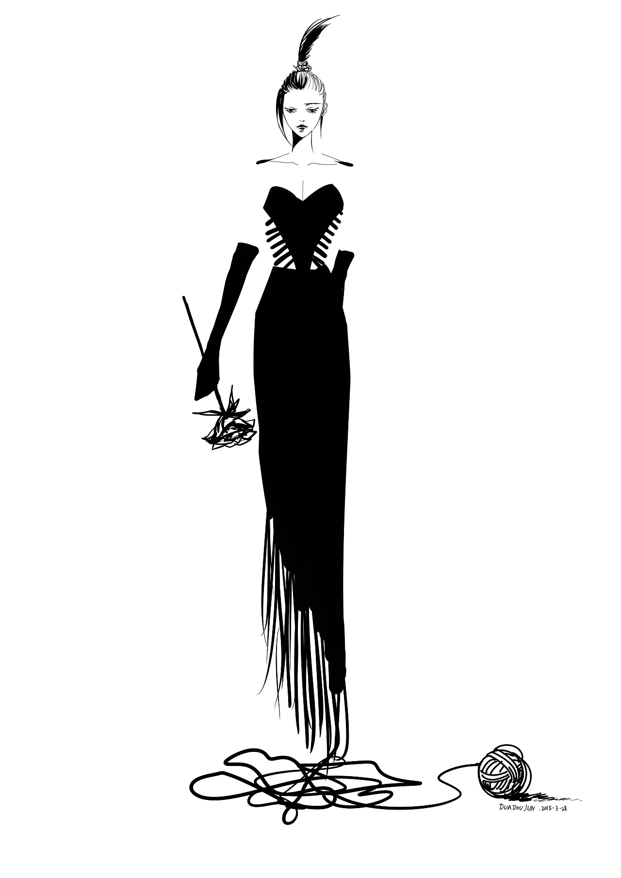 转载-禁止商业用途-禁止个人用途                          黑白涂鸦