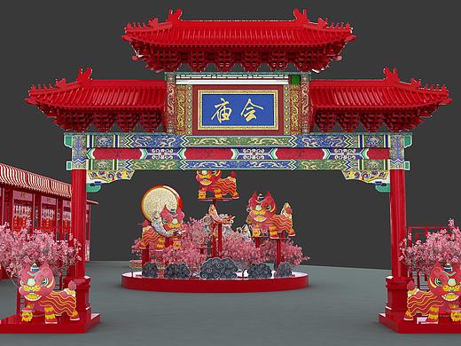 商业美陈、广府庙会、岭南文化、春节美陈、新年美陈