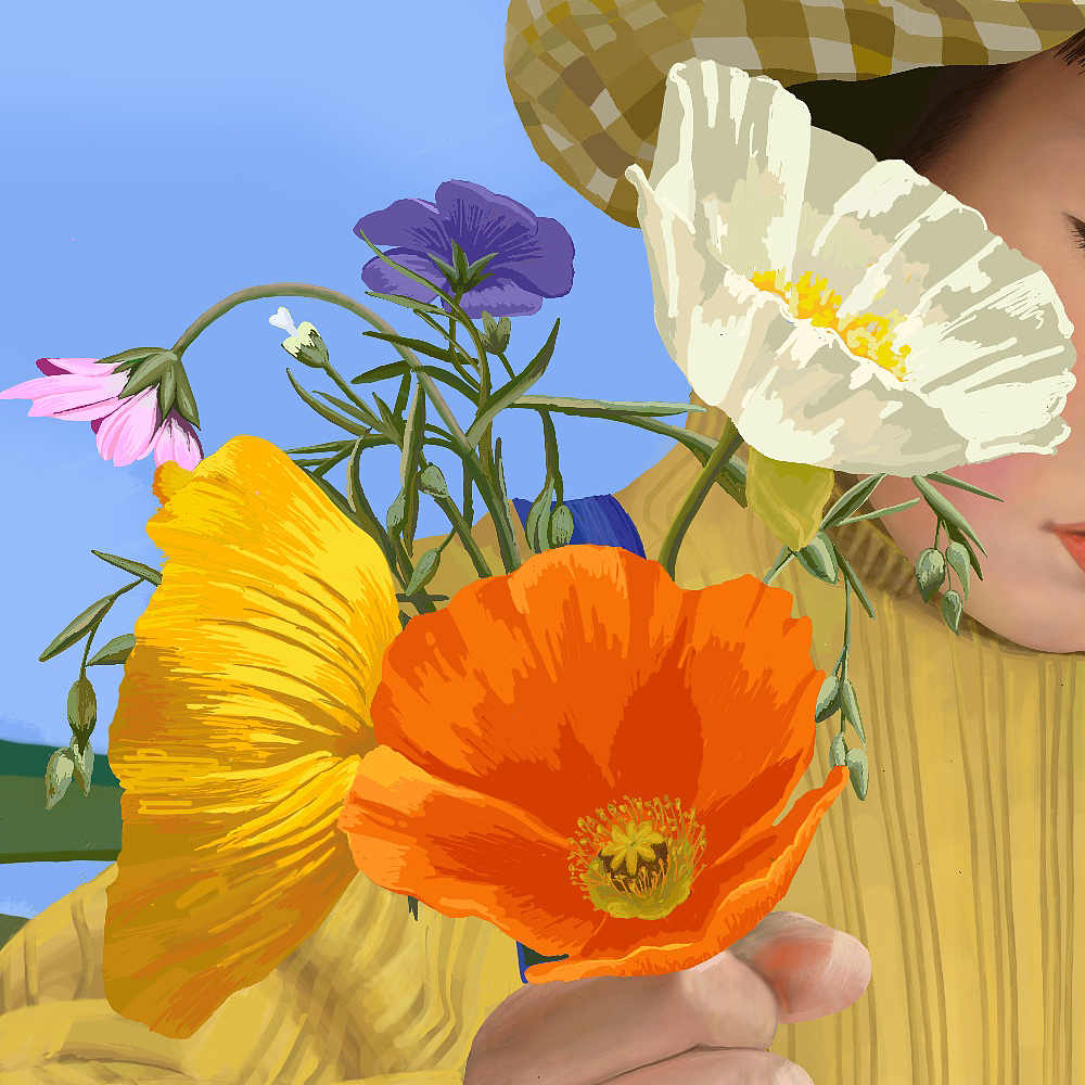 畫給女兒的人像手繪（圖ZMjk2NzA3NTM2） - 藝術(shù)插畫 - 站酷設(shè)計師喵卜原創(chuàng)素材 - 站酷ZCOOL