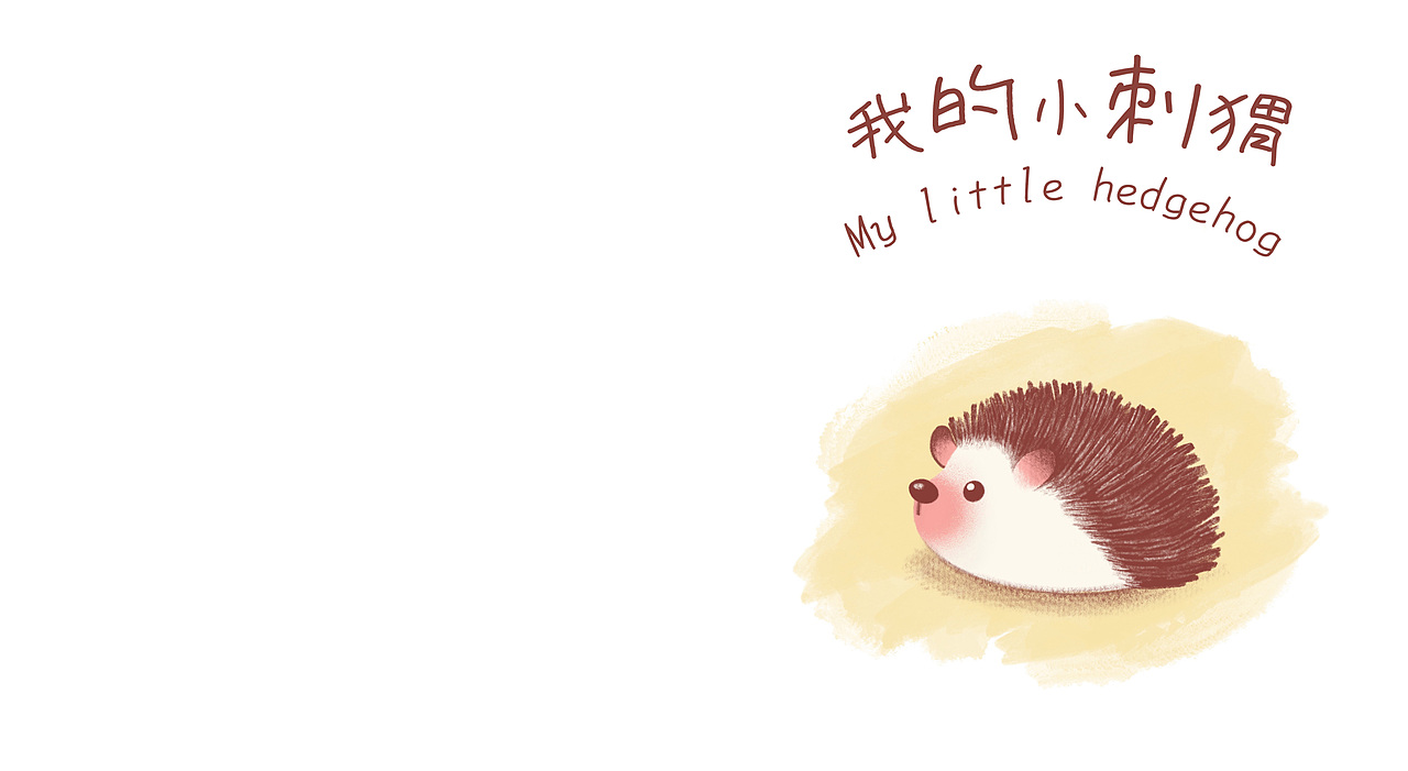 儿童绘本《我的小刺猬》
