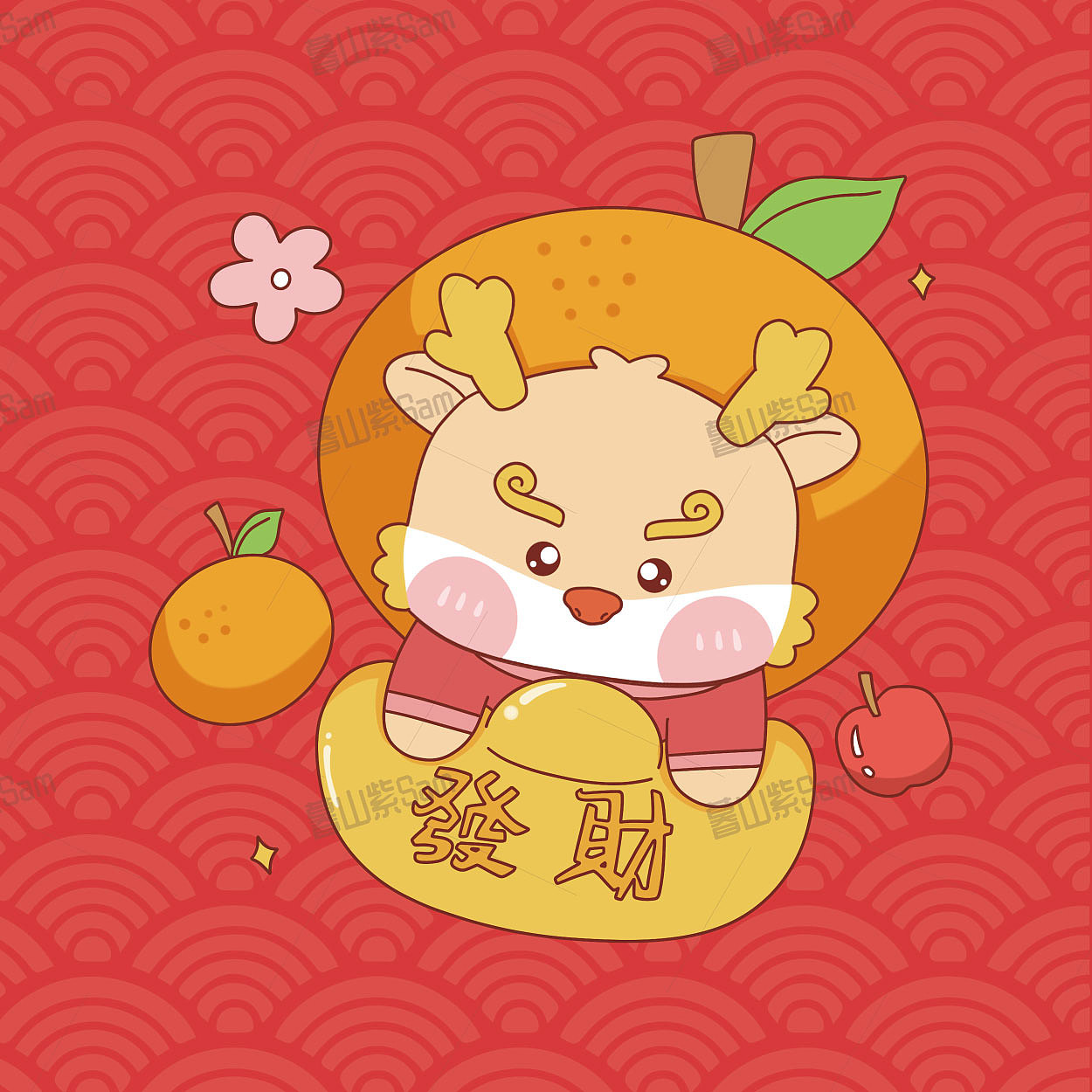 小龙IP卡通形象吉祥物龙设计