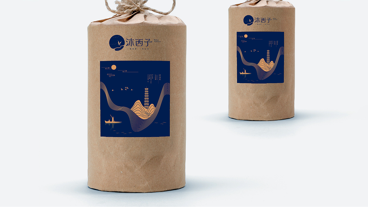 沐西子茶馆品牌设计