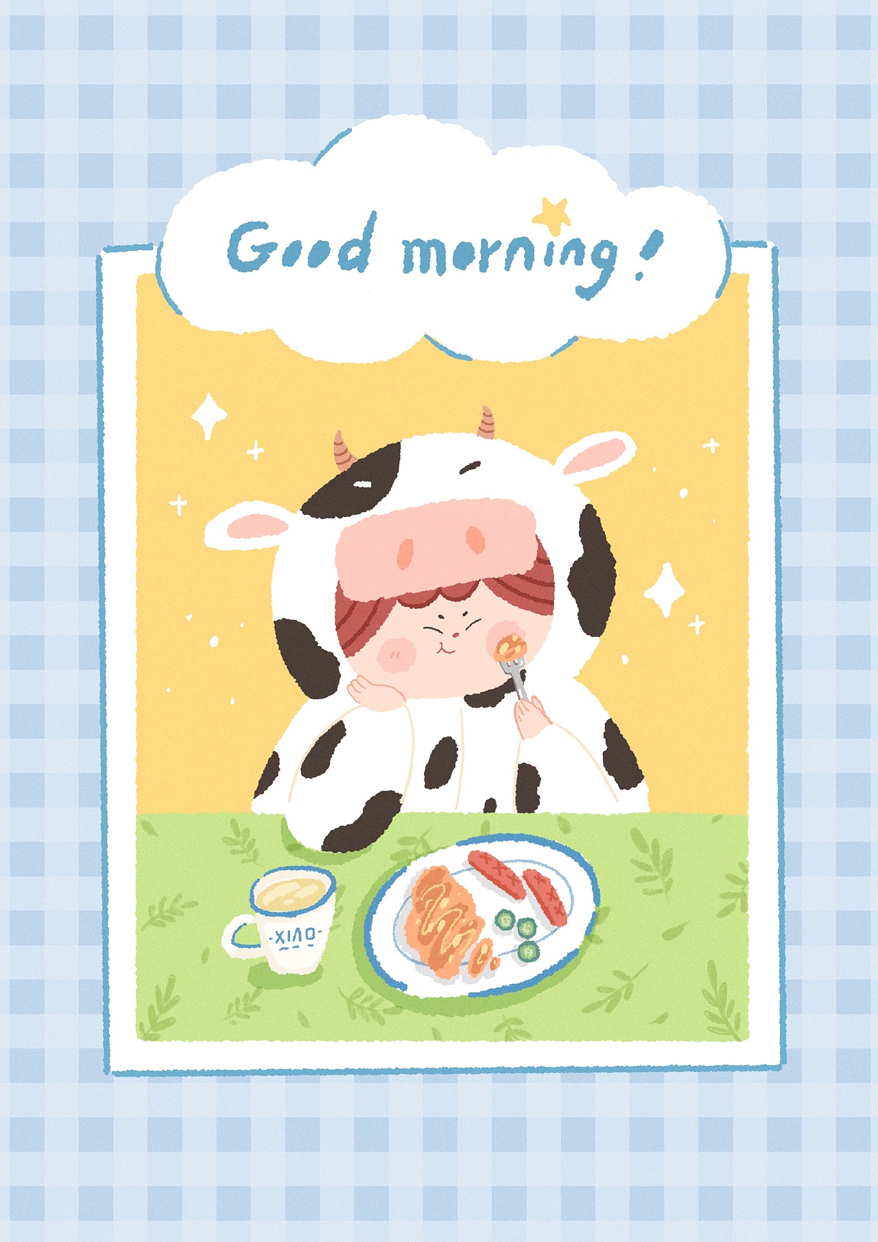 【小哞系列①】（图ZMjU0NzY4ODM2） - 儿童插画 - 站酷设计师晓晓Krency原创素材 - 站酷ZCOOL