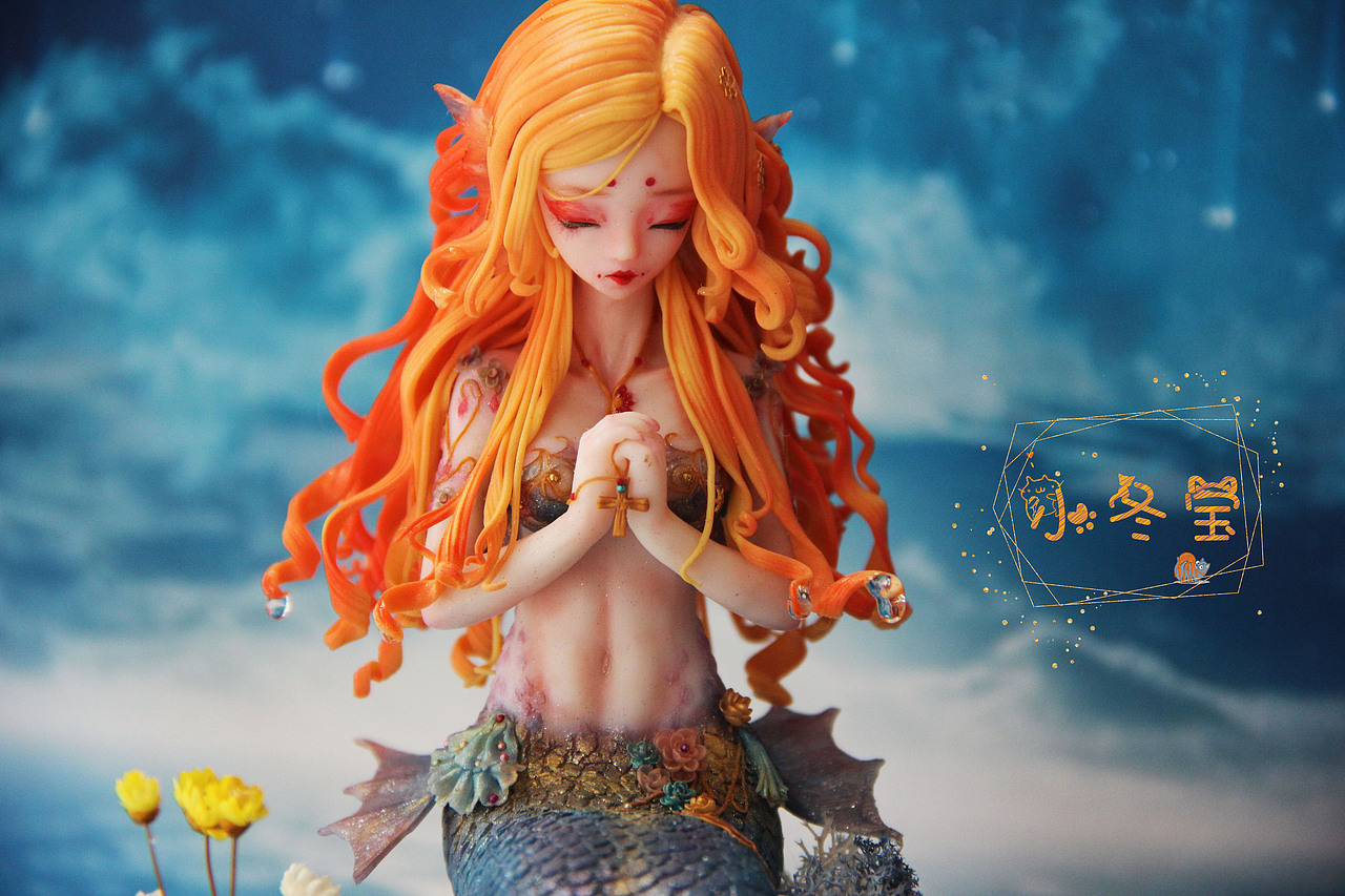 人鱼公主|手工艺|手办/模玩|德森派乐酋长大陆_原创作品-站酷zcool