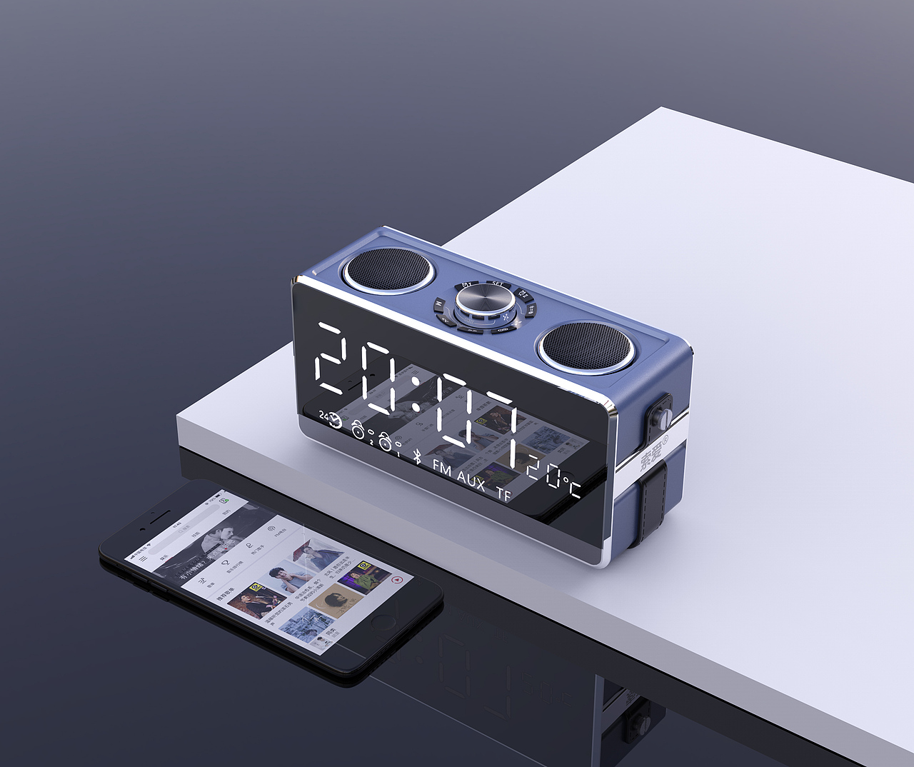 3C数码 蓝牙耳机 蓝牙音箱渲染