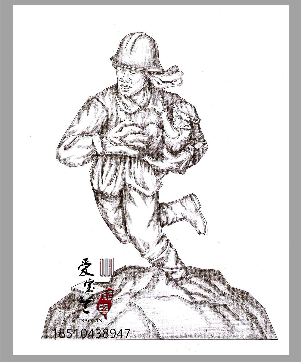 原创作品纯艺术雕塑学院浮雕设计26浮雕设计,一比一线稿图,材质效果图