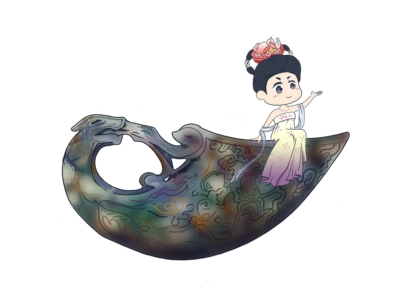 陕西文物衍生插画2