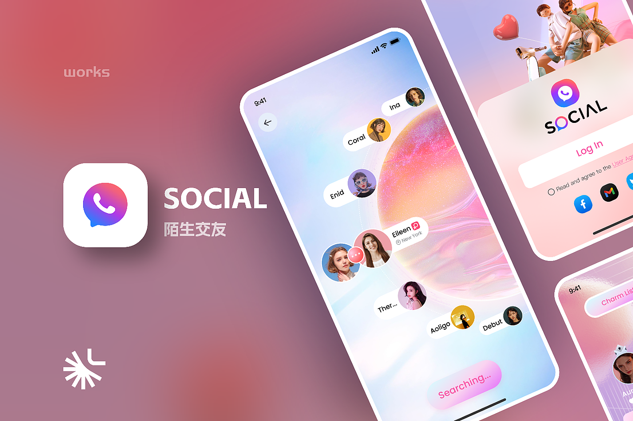 国外陌生交友APPUI设计社交APPUI设计（图ZMzI3MzY2MzMy） - APP界面 - 站酷设计师ljrliangjiarong原创素材 - 站酷ZCOOL