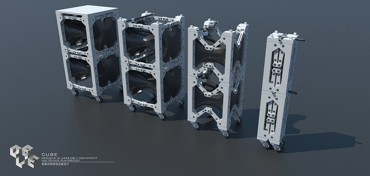 各种组合的展开、收缩过程