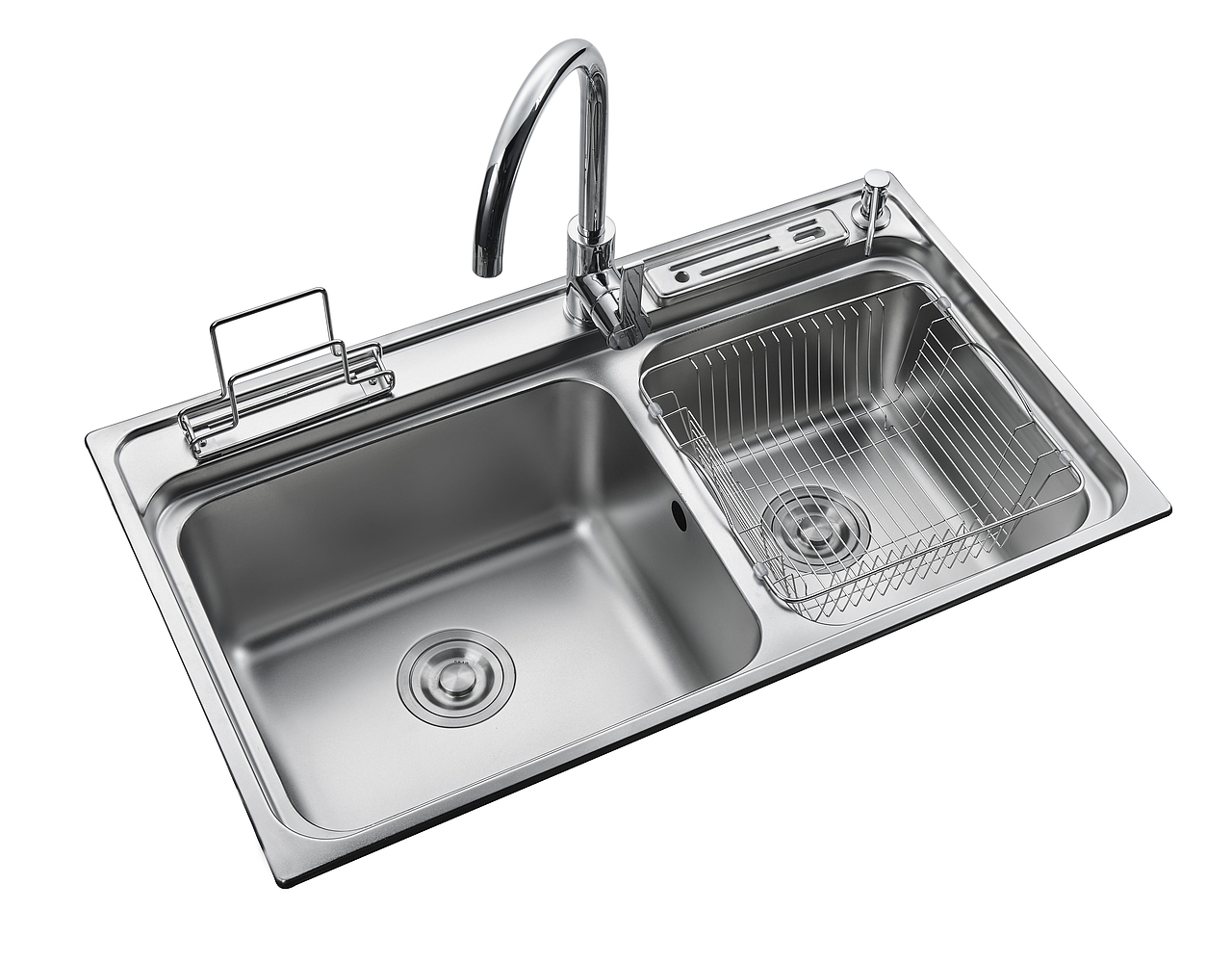 水槽 洗手盆 金属 五金质感白底拍摄