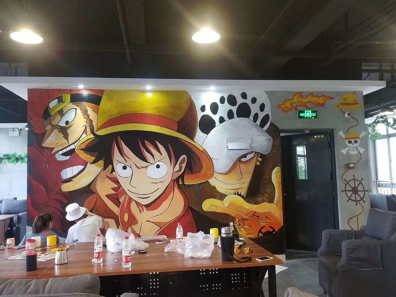 墙绘部分展示(因为热爱 所以坚持)