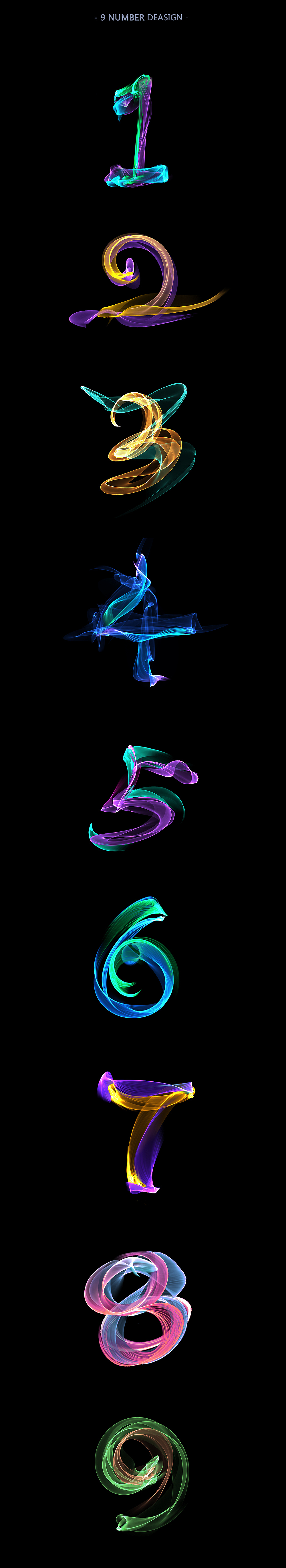 35天计划#光线科幻字体设计——The Miracle Of Light