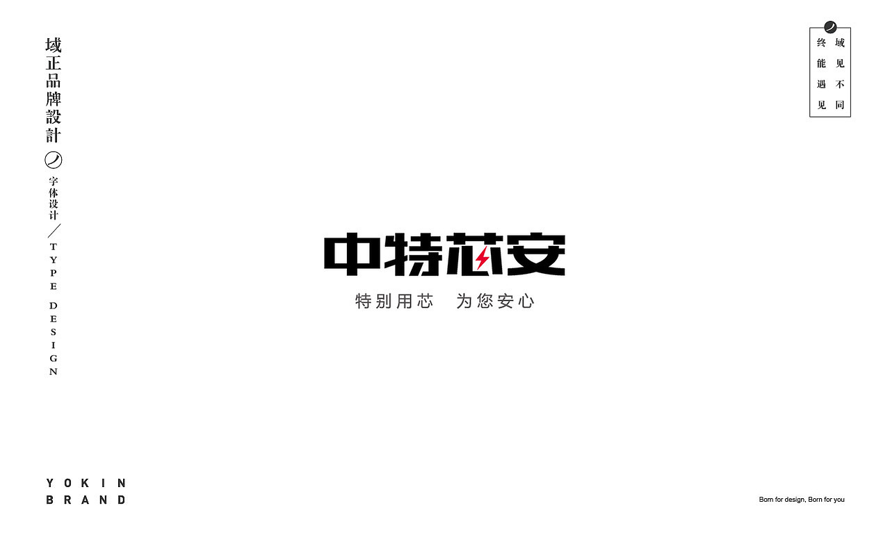 商业字体设计-域见品牌
