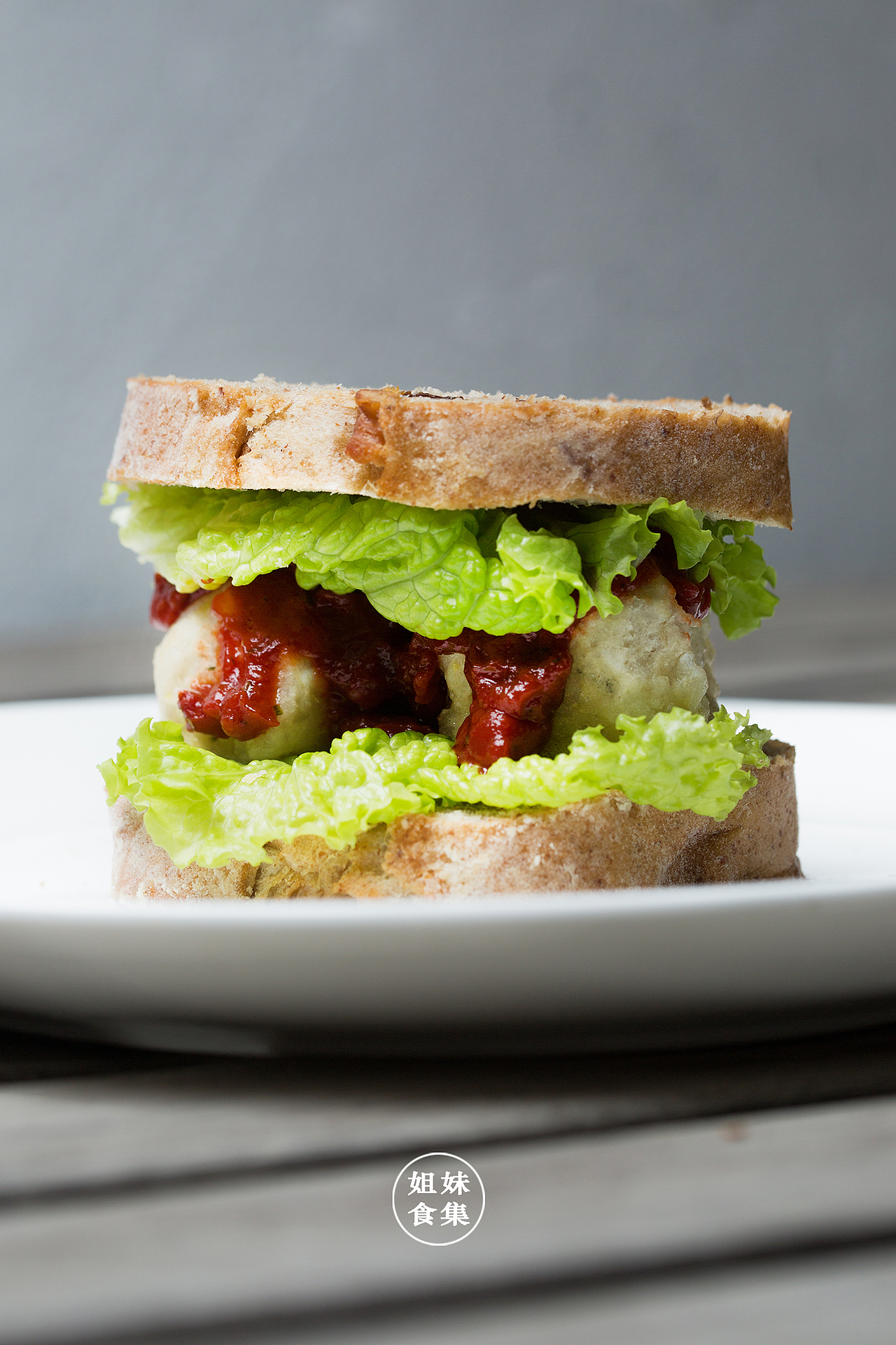 美食摄影明朗的心情温暖的天开心sandwich