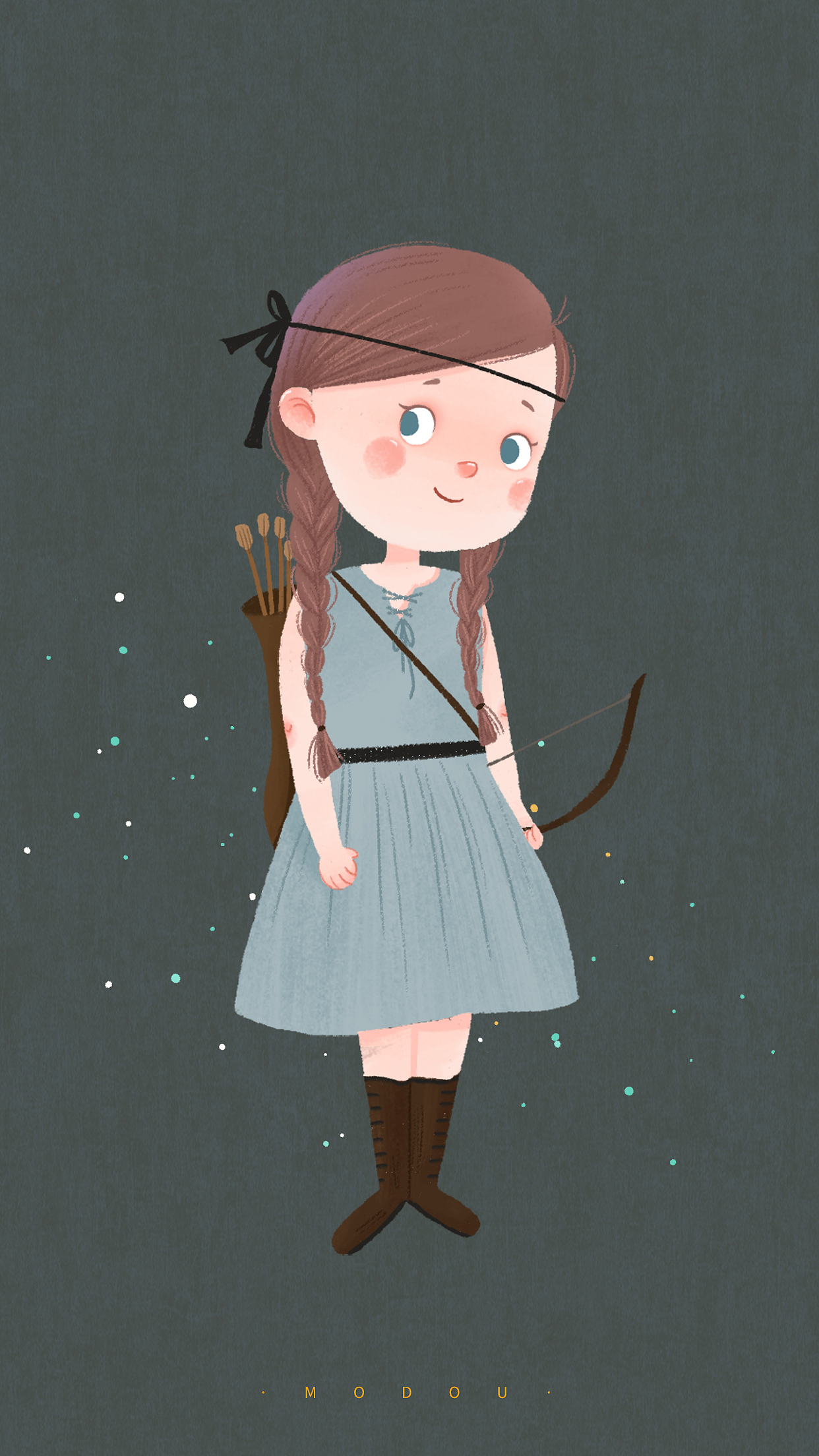 小女孩插画教程