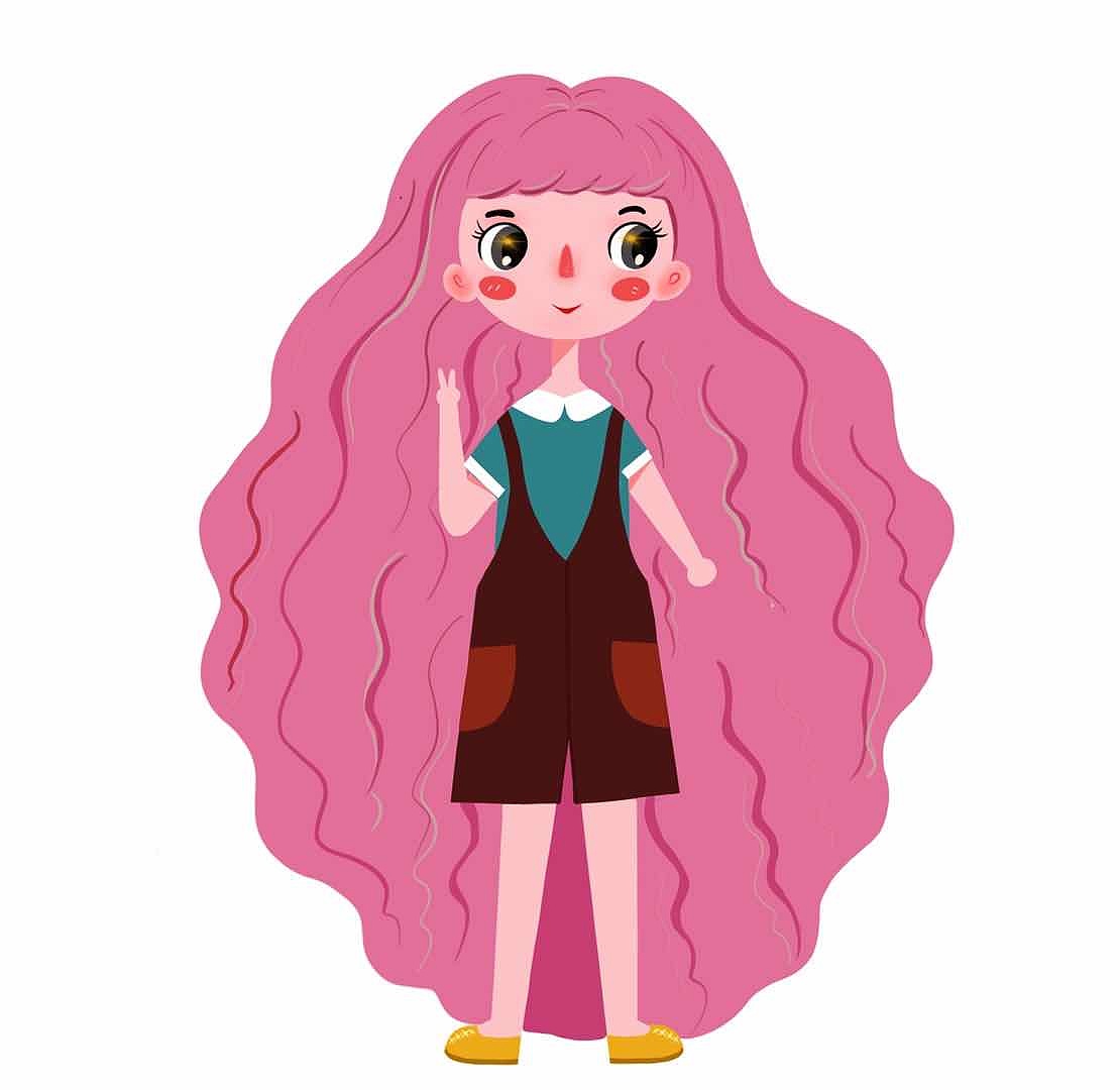 原创人物卡通插画