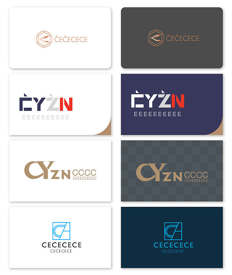 一系列字母结合构思的logo设计_alexis_hx-站酷zcool