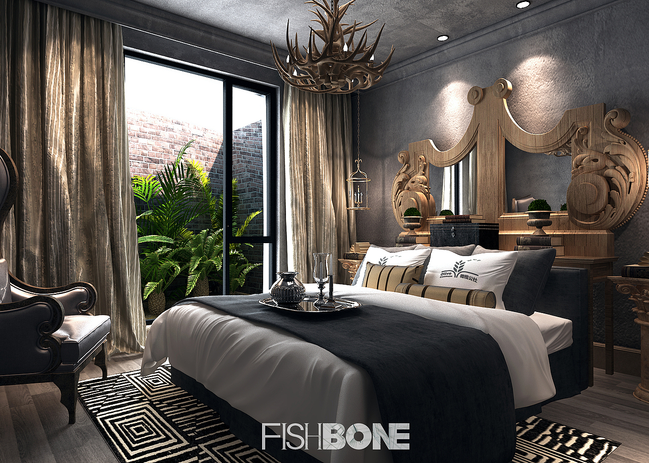 鱼骨设计-橄榄公社1966文创酒店