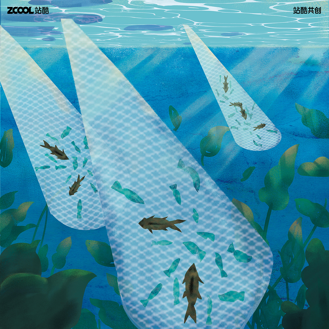 #環(huán)保面孔100# 助推手與掠食者（圖ZMzEzMDcxODI4） - 海報(bào) - 站酷設(shè)計(jì)師西部星辰原創(chuàng)素材 - 站酷ZCOOL