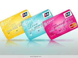 中国银行钛金女士卡/卡面 海报 活动/boqpod荚果