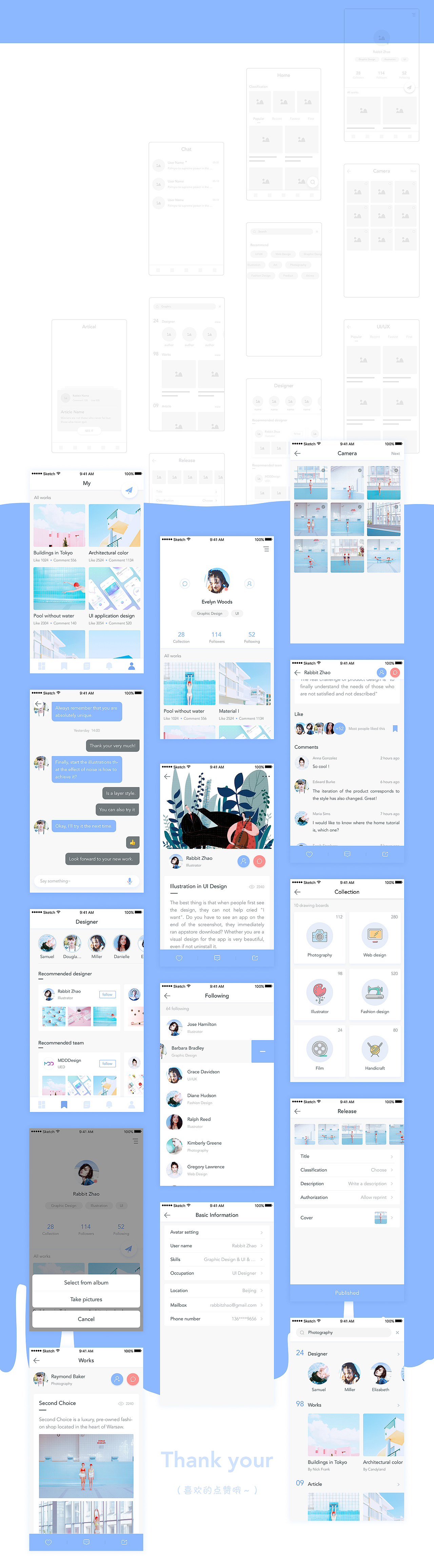 Designer exchange paltform（圖ZODI3Mjg3OTI=） - APP界面 - 站酷設(shè)計(jì)師趙小兔006原創(chuàng)素材 - 站酷ZCOOL
