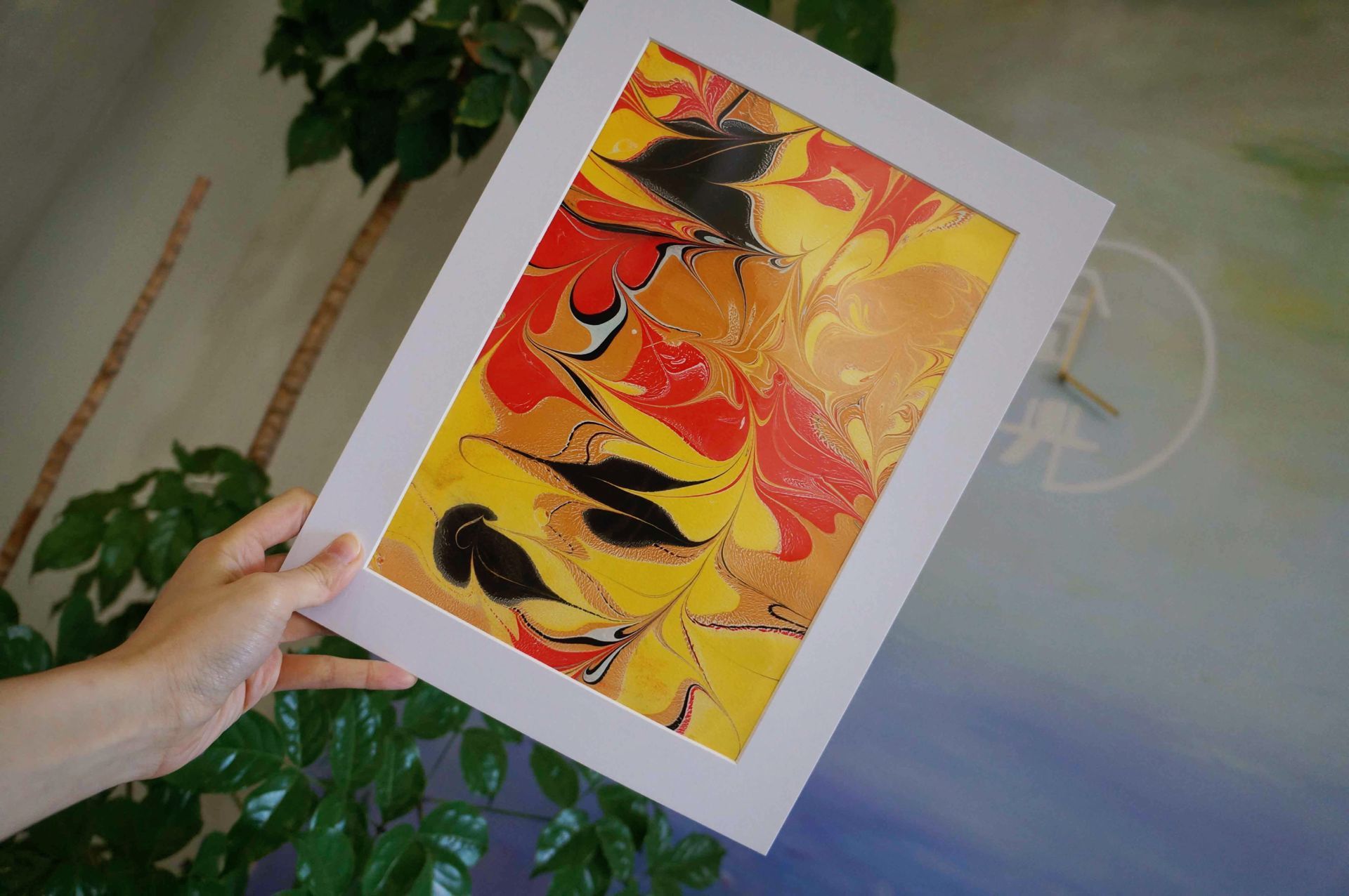 水拓丝巾|纯艺术|绘画|悦绘拾光_原创作品-站酷zcool