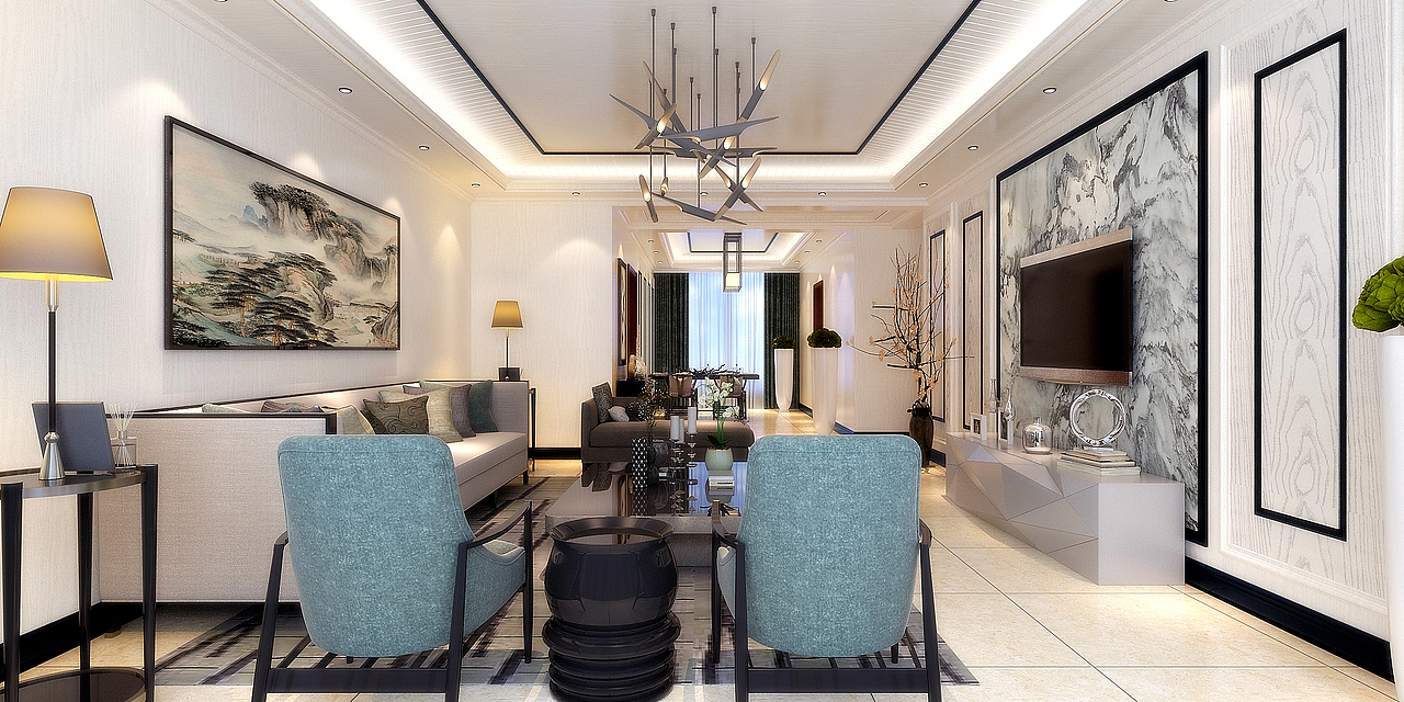 集成墙板-新中式