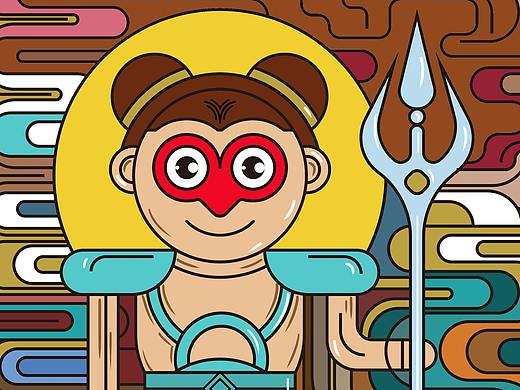 叱咤風云（個人主頁-ZNDYwNzExMjg=） - IP形象 - 站酷設計師QaganNaris原創(chuàng)素材 - 站酷ZCOOL