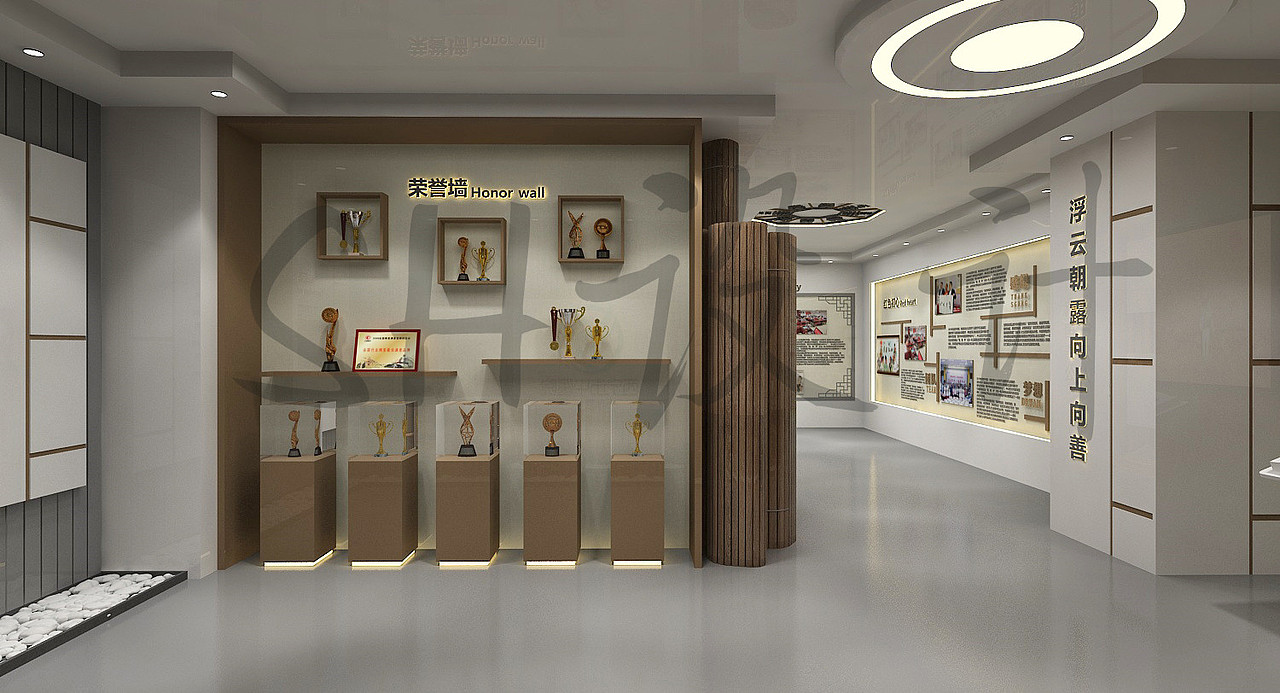 西宁市中医院院史馆展厅设计效果图