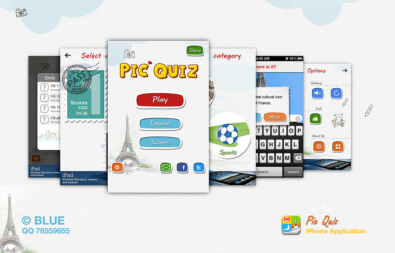 iphone apps-UI--2012年作品集(图ZODM4NjE2NA==) - APP界面 - 站酷设计师欧阳不忘原创素材 - 站酷ZCOOL