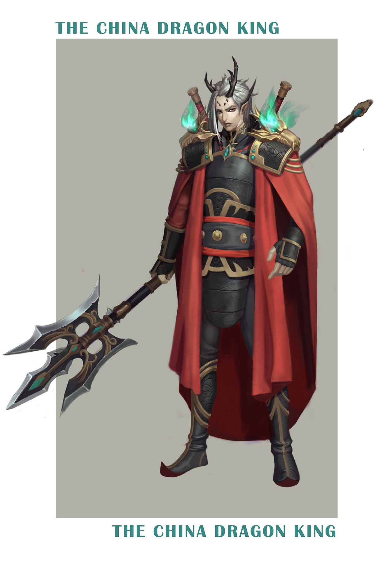 角色立绘 龙王太子 |插画|游戏原画|z38502949 - 原创作品 - 站酷