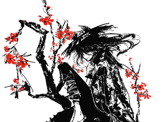 水墨作品 滄海笑（個人主頁-ZMzc4Njk2NDg=） - 藝術(shù)插畫 - 站酷設(shè)計師學(xué)儀原創(chuàng)素材 - 站酷ZCOOL