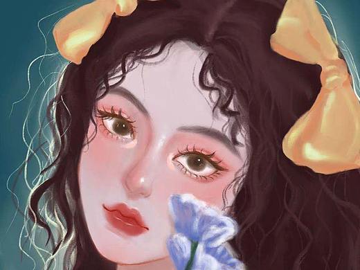 procreate手绘头像（个人主页-ZNTI1NTA3MDA=） - 创作习作 - 站酷设计师龙芷原创素材 - 站酷ZCOOL