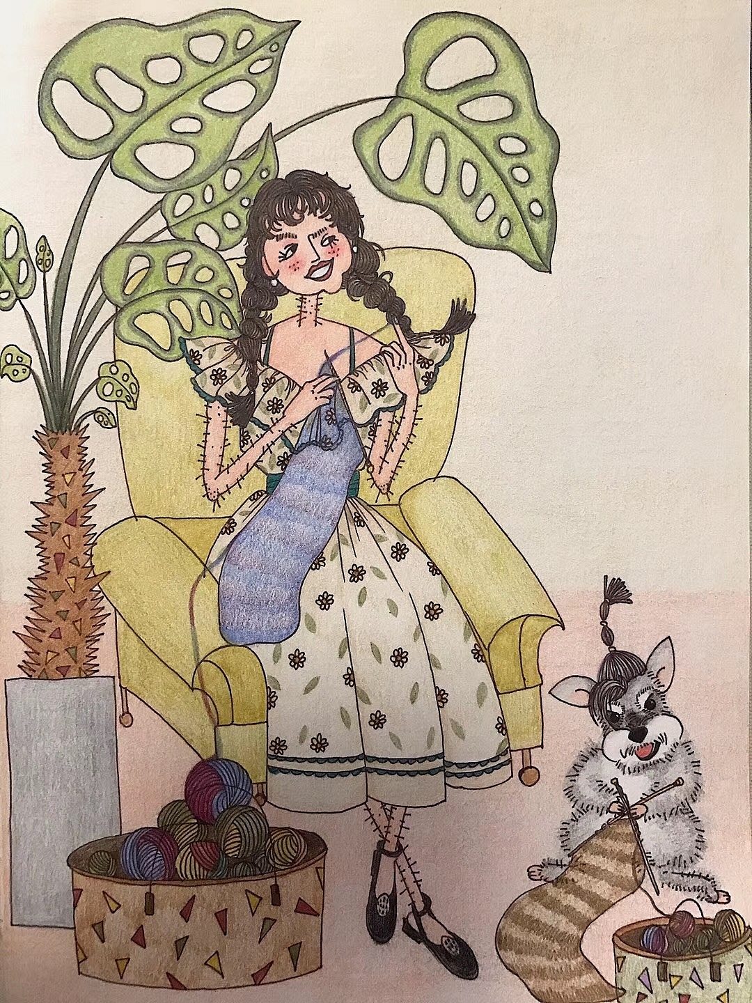 画的一些纯手绘彩铅小插画（图ZMjc5NDMxMDU2） - 艺术插画 - 站酷设计师雪雁君原创素材 - 站酷ZCOOL